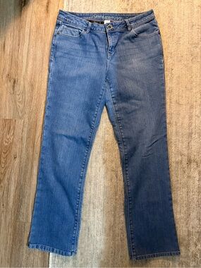 Natural Reflections Women’s Medium Blue Boot-Cut Fleece Lined Jeans